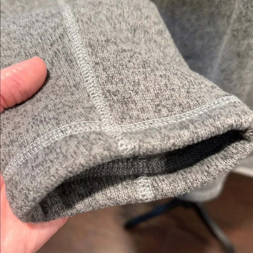 The North Face Heather Gray Half-Zip Fleece Size L